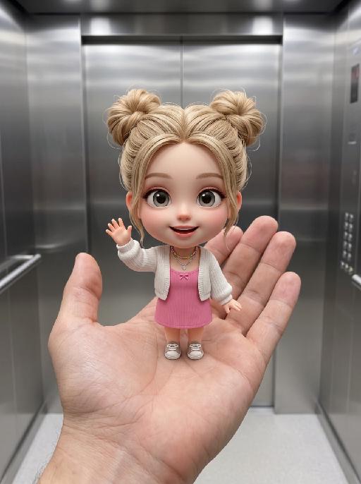 Elevator Cutie AI effects generated image