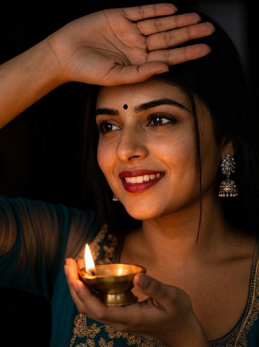 Diya Light AI effects generated image