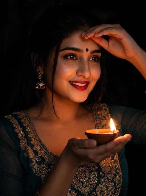 Diya Smile AI effects generated image
