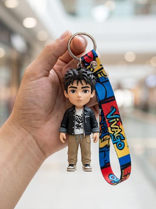 Cute keychain AI effects generated image