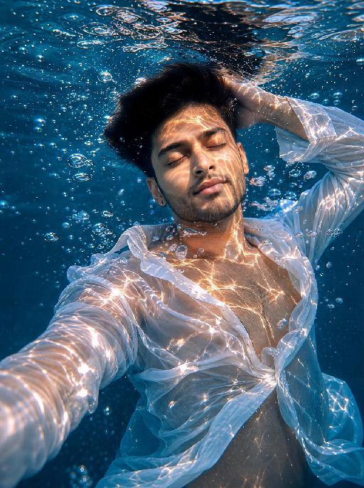 Under Water AI effects generated image