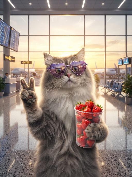 Airport Shot AI effects generated image