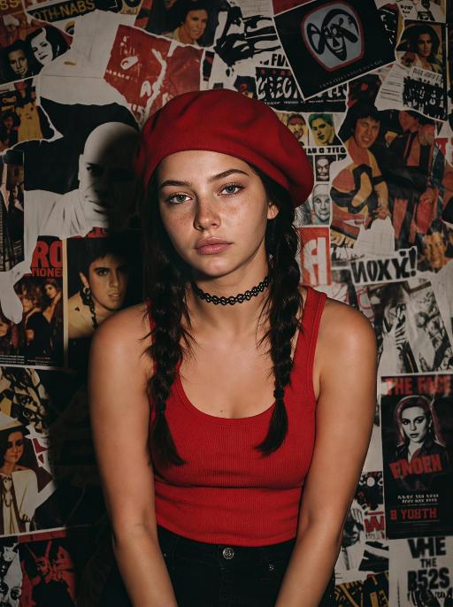 Red Beret AI effects generated image