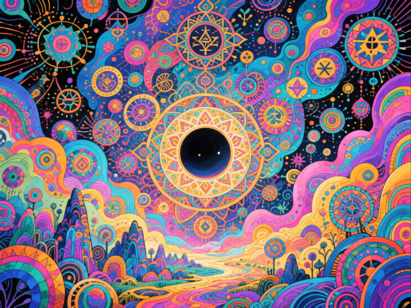 Wan 2.6 AI generated Fractal Art · Vivid Symmetry – generated on vivago AI