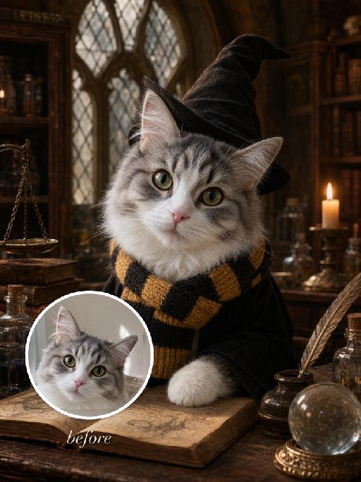 Magic Class AI effects generated image