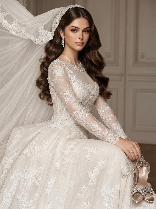 Bridal Fairytale AI effects generated image