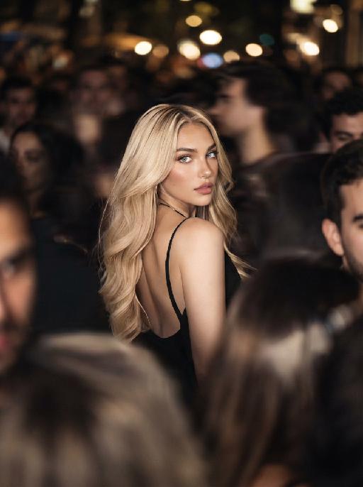 Crowd Glance AI effects generated image