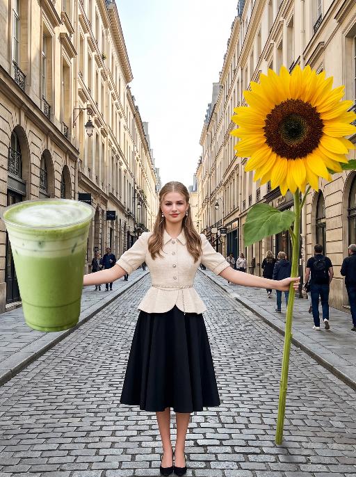 Tea Sunflower AI effects generated image