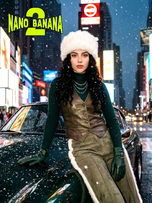 Times Square AI effects generated image