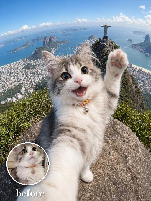 Check-in at Christ AI effects generated image