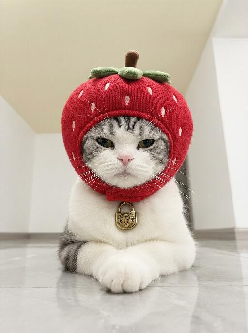 Strawberry Hat AI effects generated image