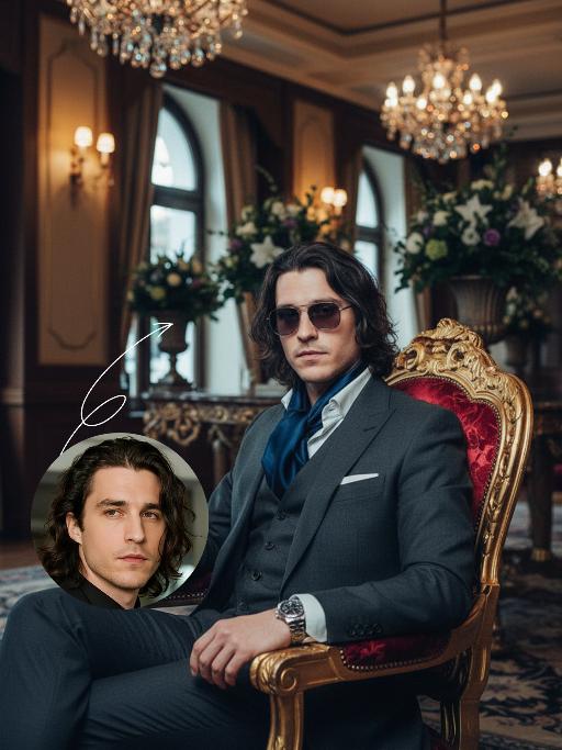 Noble Person AI effects generated image