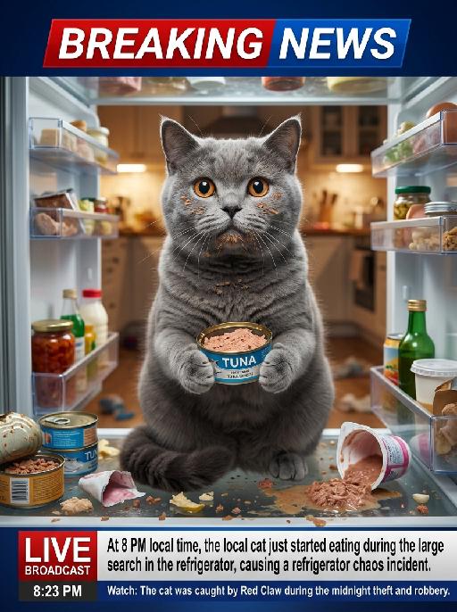 Thief Cat AI effects generated image