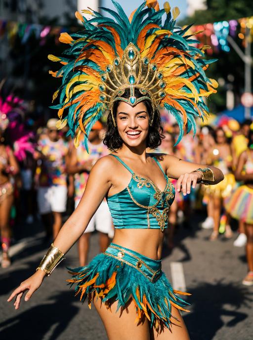 Street Carnival AI effects generated image