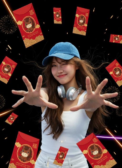 Red Packet AI effects generated image