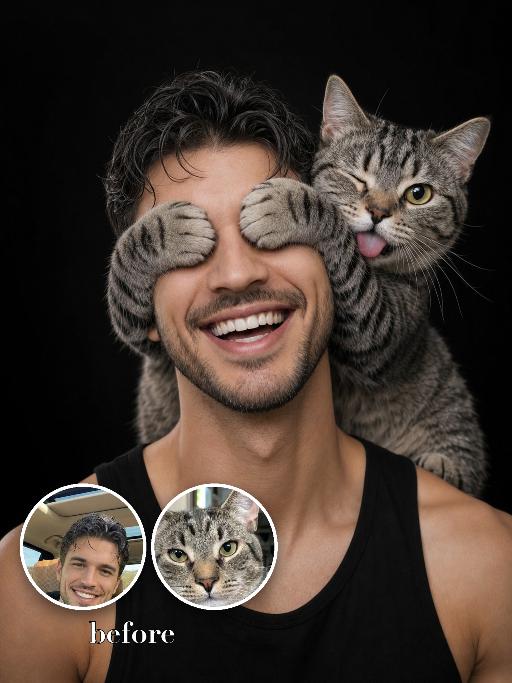 Cover Eyes Prank AI effects generated image