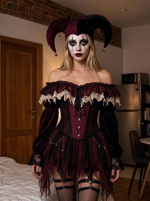 Goth Clown AI effects generated image