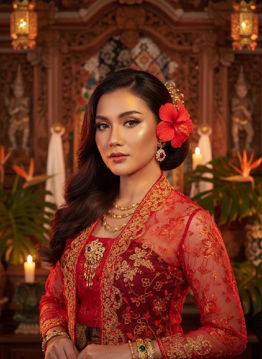 BaliRedFloral AI effects generated image