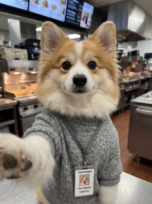 Fast Food Paws AI effects generated image