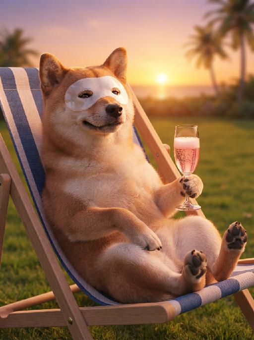 Chill Sunset AI effects generated image