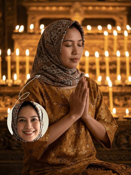 Pray AI effects generated image