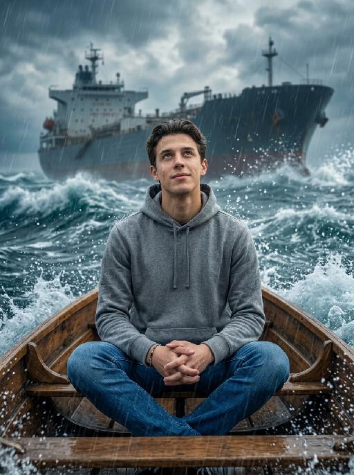 Ocean Floating  AI effects generated image