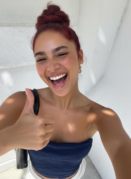 Laugh Heartily AI effects generated image