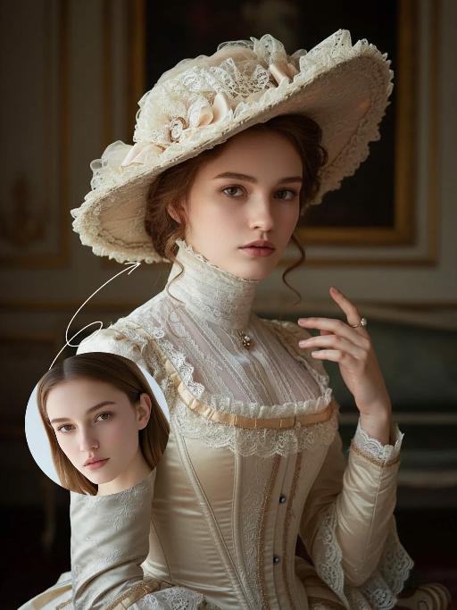 Noble Girl AI effects generated image