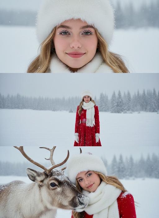 Three Frames AI effects generated image