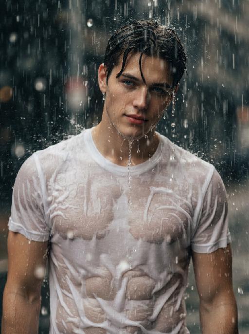 Rainfall Gaze AI effects generated image