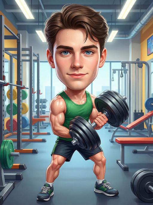 Fitness AI effects generated image