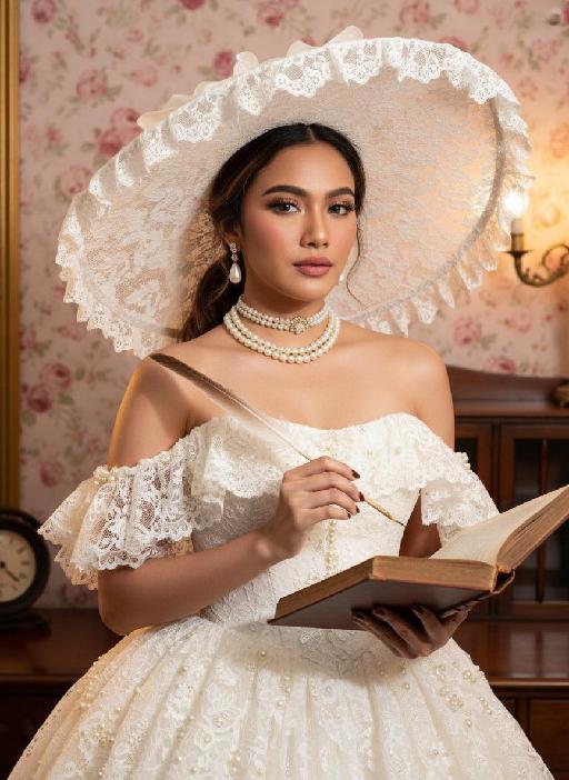 Retro Fashion AI effects generated image