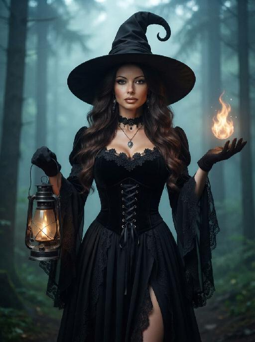 Witch AI effects generated image