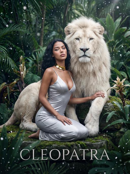 White Lion AI effects generated image