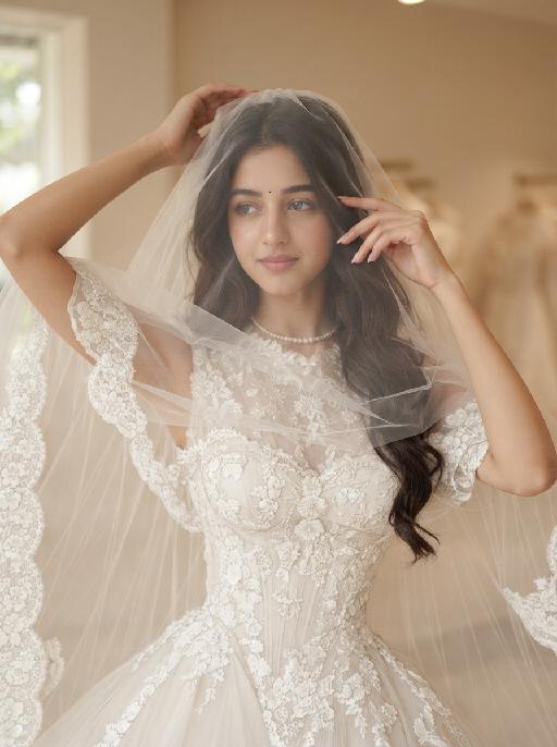 Veiled Elegance AI effects generated image