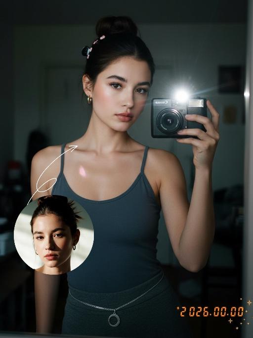 Darkroom Flash AI effects generated image