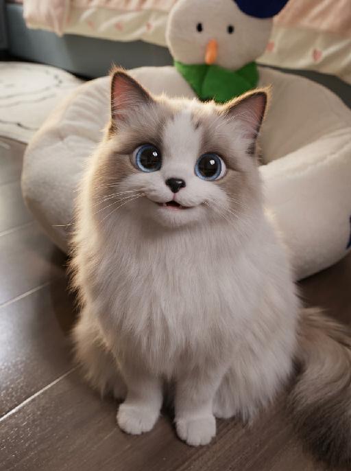 Fluffy Toy AI effects generated image