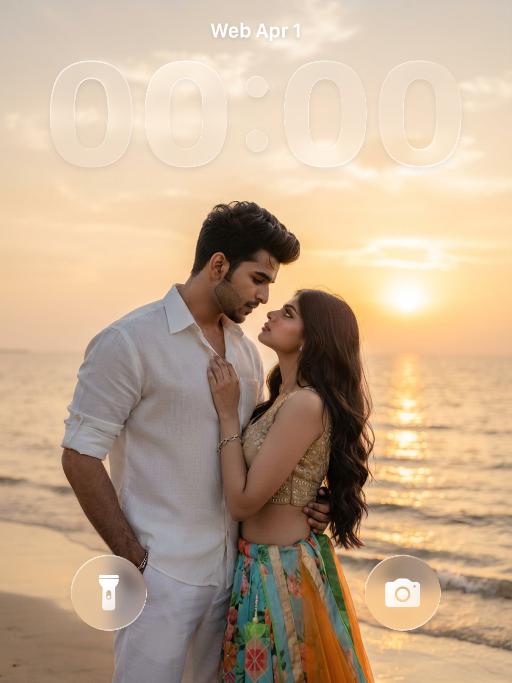 Sunset Romance AI effects generated image