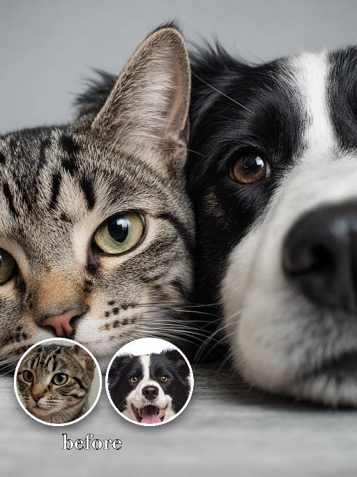 Close-Up AI effects generated image
