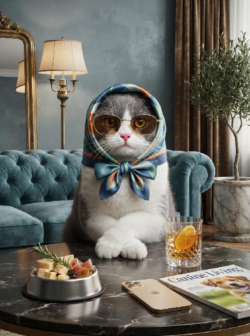 Pet Fashion AI effects generated image