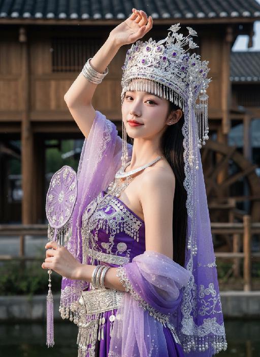 Purple Grace AI effects generated image