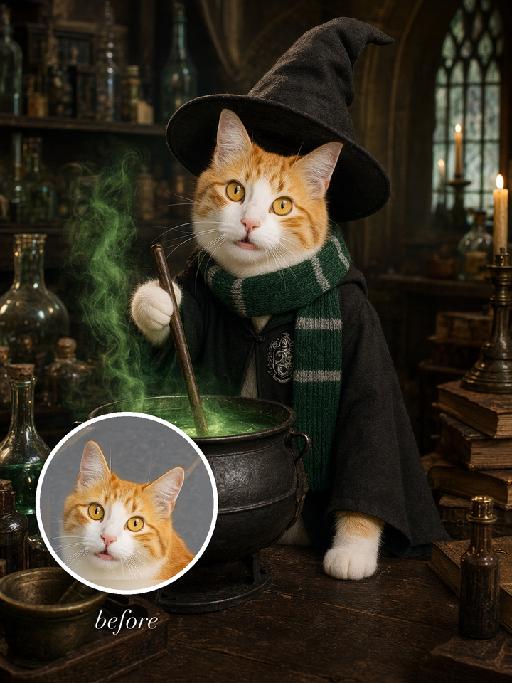 Potion Lab AI effects generated image