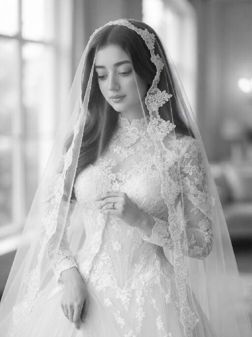 Elegance Bride AI effects generated image