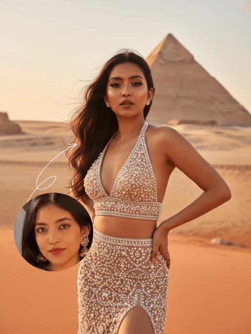 Pyramid AI effects generated image