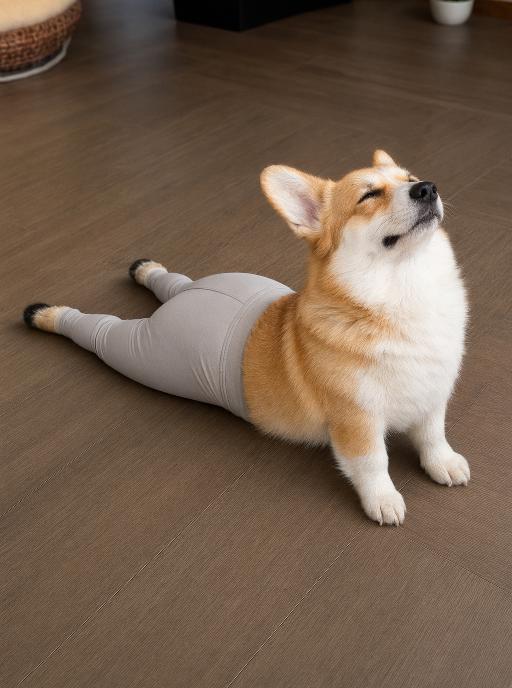 Puppy Stretch AI effects generated image