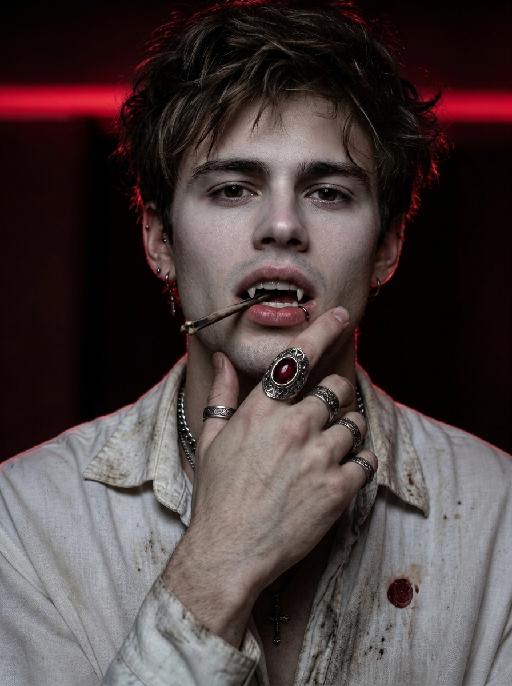 Dark Vampire AI effects generated image