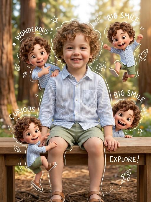 Chibi Overlay AI effects generated image