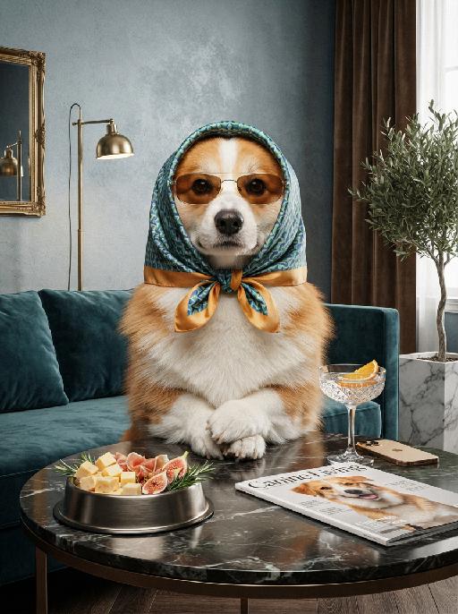 Pet Fashion AI effects generated image