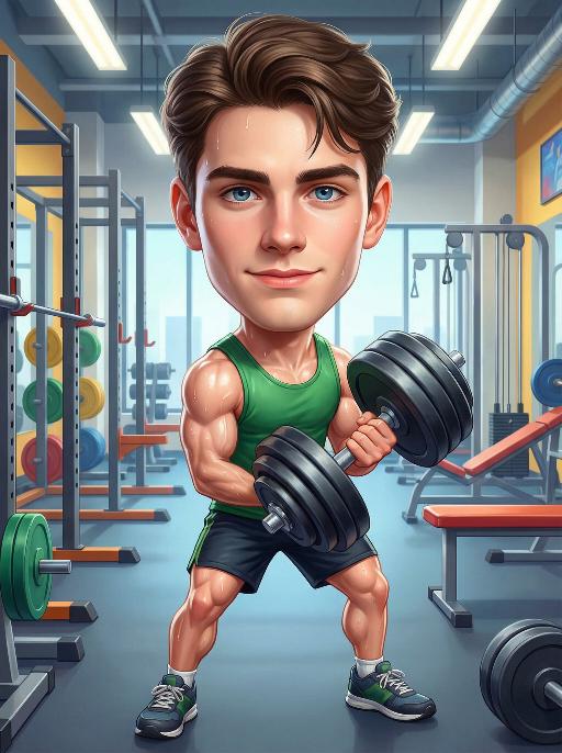 Fitness AI effects generated image