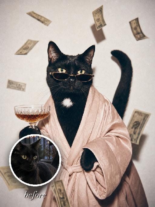 Chic Party AI effects generated image
